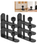Full Extension Drawer Slides 6 Pieces Set with Heavy Duty Carbon Steel Bottom Roller Kit and Quick Release Latches displayed