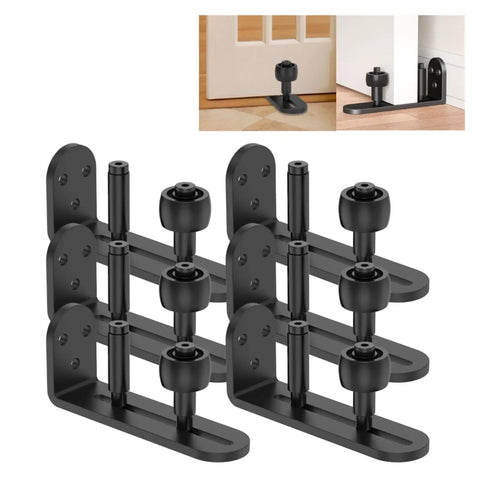 Heavy Duty Full Extension Telescopic Drawer Slides Kit 6 Piece Carbon Steel Bottom Roller Hardware Set detail view
