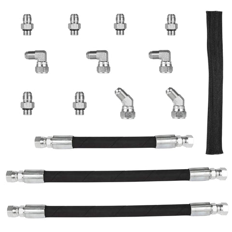 Beefed Up 38 Piece High Pressure Oil Pump HPOP Master Service Kit With Hoses And Lines Crossover Kit For Ford 7 3L Powerstroke Diesel Engines 1999 2000 2001 2002 2003 F Series E Series Excursion components