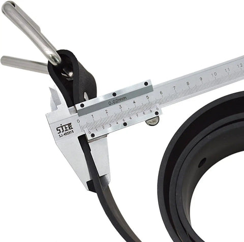 Measuring thickness of Adjustable Quick Dry Silicone Weight Belt For Scuba Freediving Snorkeling And Water Sports