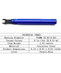 Pro Grade SMA Torque Wrench Set For RF Connectors, 8mm Opening, 0.9 Nm Calibrated Torque, 2 Pack With 8mm And 5/16 Inch Heads, Compatible With SMA 3.5mm And 2.92mm Adapters, Portable Spanner For Pros, Blue, stainless steel
