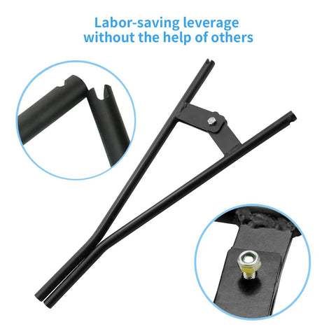 Heavy Duty Truck Brake Spring Tool For Easy Install And Removal LT895 With Ergonomic Handle And Precise Grooving shown on white background