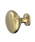 Edona Polished Brass Cabinet Knob 1-1/4 Inch Diameter For Cabinets And Drawers Retro Chic Traditional Style Drawer Knob Classic Brass Hardware 1 Pack Premium Cabinet Knob Replacement featuring polished brass finish