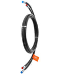 Coiled 20ft Hydraulic Steering Hose Kit for Outboard Motors 2 Pack Leak Proof TPEE Hoses with SAE Fittings.
