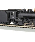 Two Six Two Steam Locomotive With Smoke Unit And Tender For HO Scale Boston And Maine Railroad Model on track