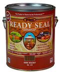 Eight Pack One Gallon Each Heavy Duty Exterior Wood Stain And Sealer Dark Walnut Semi Transparent Oil Based Formula With Quick Dry Rain Ready Finish And No Sweat Setup For Decks Fences And Outdoor Projects can of dark walnut wood stain.