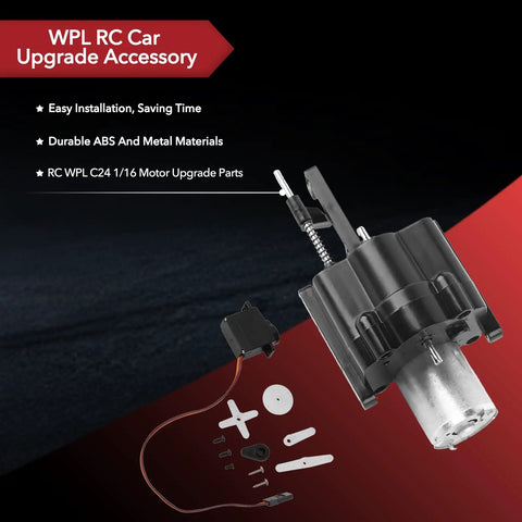 High Torque RC Upgrade Kit For One Sixteenth Scale WPL C14 C24 C34 Models With Two Speed Metal Gearbox And Metal ABS Transmission