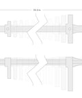Half Inch Drive Crowfoot Wrench Set With Key 11 Piece Sizes 17 To 32 Mm schematic illustration dimensions