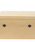 Image of a wooden box featuring the Vintage Jewelry Box Latch Kit Zinc Alloy Toggle Lock For Wooden Cases and Small Trunks 20 Piece DIY Repair and Home Decor Set.