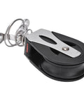 Marine Grade Swivel Sheave Block Head 316 Stainless Steel And Nylon, Three Eighths Inch Wheel Width, 20mm Thick, 1500 Pounds Working Load