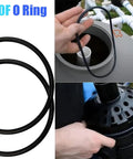 Two Pack Valve And Tank O Ring Replacement For Hayward Pro Series Sand Filters No Hassle Leak Proof Seal Fits S140T S144T S164T S166T S180T S210T S220T S244T S270T S310T S360T And MaxFlo II SP2700X, black GMX600F O-ring, 7-1/8in OD