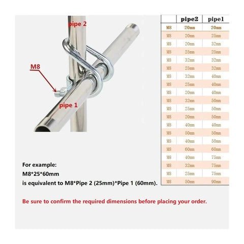 Top Shelf 304 Stainless Steel Double U Bolt Pipe Clamp Built Tough For Heavy Duty Pipeline Repairs And Aquaculture Connections With A Rock Solid Grip That Handles Wet Work Like A Champ