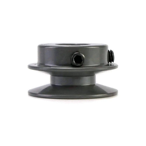 Single Groove V Belt Pulley 2.05 Inch OD, 3/4 Inch Fixed Bore, Cast Iron Pulley For V Belt 4L A AX, Heavy Duty Anti Corrosion Drive Wheel For Industrial Equipment