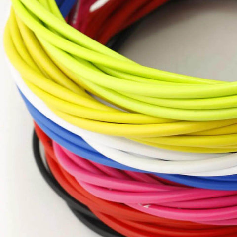 Top Tier Bicycle Cable Kit With Colorful Shifter And Derailleur Housing Sleeves Damping Foam Tips Crimps Guides Clamps For Mountain And Road MTB Ride, multicolor cable housings