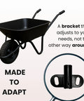 Universal Wheelbarrow Axle And Bracket Replacement Kit For Universal Compatibility Easy Install Wagon Wheelbarrow Parts
