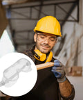 Badass Protective Safety Goggles With Anti Fog Clarity And Scratch Resistant Lenses worn by a man in a lab during heavy duty tasks.