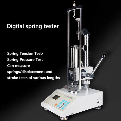 Beast Of A Digital Spring Tester And Tension Gauge For Spring Load, Pull And Compression With LCD Display, on white base