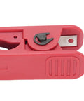 Close-up of the locking mechanism on Jiawu Wire Stripping Tool Crimping Ratcheting Pliers Auto Jaw Electric Cable Cutter Crimper.