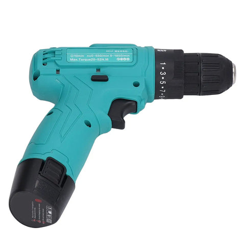 12V Cordless Drill Driver Boasting Hella Torque Up To 52 Newton Meters Quick Change Chuck Dual Gearing Heavy Cell Battery Tough Frame