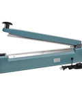 Impulse Sealer Heat Seal Machine For Poly Bags, 16 Inch Sealing Element, durable aluminum, side view with cord