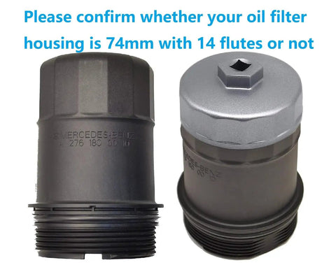 Heavy Duty 74mm Oil Filter Wrench With 14 Flutes Fits Volkswagen Mercedes Audi Porsche Mazda Sprinter And More beside two filters
