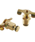 One Quarter Inch External Drain Cock Two Pack Brass Air Hose Fittings And Air Compressor Blowdown Valve NPT Male Drain Switch