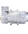 High Output 66Cc R290 DC AC Compressor Universal Fit for Electric Cars Trucks and Buses, 66cc silver sealed body detail.