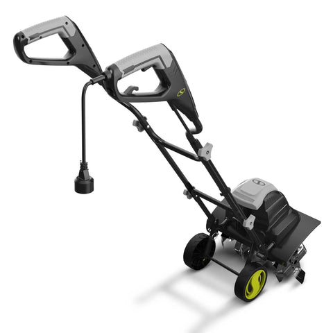 Corded Electric Garden Tiller And Cultivator With 15 Amp Motor 6 Steel Tines And 15.7 Inches Tilling Width For Quick Soil Breakup