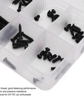 Premium Stainless Steel RC Car Screw Kit with transparent storage box for 1/16 brushless RC cars, rustproof fasteners view