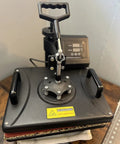 Ergonomic Heat Press Handle Fixture Replacement For Heat Press Machine Carbon Steel Construction showing clamping handle