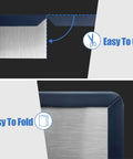 Self Adhesive Rubber Edge Trim U Channel Edge Trim For Quarter Inch Mirror And Flexiglass EPDM Material Black 20 Foot Roll Fits Quarter Inch Edges Easy Install No Glue Needed shown in two sections, illustrating easy cutting and folding features.