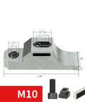 Heavy Duty M10 CNC Side Clamp Vise With One-Way Grip For Milling And Grinding Machines, 147mm, #45 steel construction.
