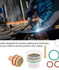 Tig Welding Kit With Glass Cup Torch Collet Argon Arc Accessories Copper Rubber Components Replacement Parts For WP9 And WP20 1.6mm Pro Grade Gear