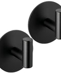 Heavy Duty Peel And Stick Wall Hooks Engineered For Clutter Free Homes Featuring No Sweat Setup, sleek matte black design.