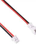 Ten Pairs Of 1.25 Mm JST 2 Pin Micro Connector Plugs With 80 Mm Wire Cables For Hobby Electronics And Prototyping Includes Male And Female Ends For Easy Quick Connects Durable Zinc Copper Wire Core