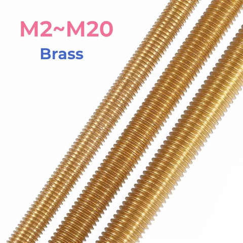 Heavy Duty Brass Full Threaded Rod Badass All Thread Bar For Machinery Mounting Precision Cut Threads In Multiple Sizes Top Shelf Hardware For Handling Tough Shop Tasks And Fabrication Projects