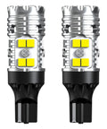 Front view of Ultra Bright 921 912 LED Back Up Light Bulbs, 3000Lm Per Set, 6000K Xenon White, CANBUS Error Free, Pack of 2