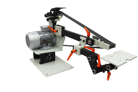 Pro Level 72 Inch Variable Speed Belt Sander And Grinder With Tri Wheel Rig and motor for blade sharpening and fabrication