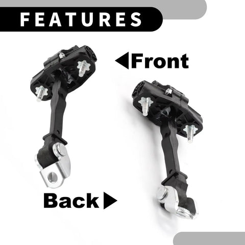 Front Door Hinge Check Strap Stopper Limiter for 3008 5008 2016 2021 features front back view, durable metal construction