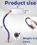 Four Piece Inspection Mirror Kit With 17.5 Inch Reach showing 4x2 inch mirror and flexible arm with magnetic base