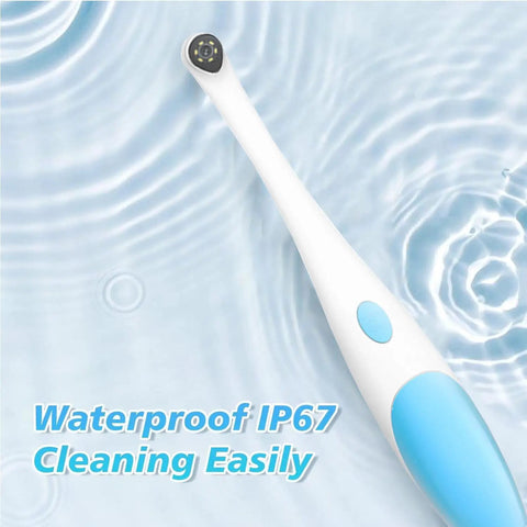 Oral Endoscope With 1920P HD Camera And 8 Handy LED Lights, 70 Degree Rotatable Angle For Close Up Teeth, At Home Dental Check Camera For Android And iOS, Easy Phone Recording And Clear Dental View In Purple, waterproof IP67 close-up view