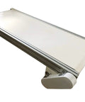 Workhorse Industrial PVC Conveyor Belt System with Adjustable Speed Aluminum Frame White Belt 110V Power 47.2 Inch Long By 15.7 Inch Wide