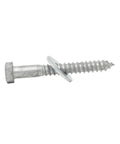 Five Eighths Inch By Six Inch Hot Dipped Galvanized Lag Screw Kit For Exterior Use Commercial Grade 307A screw and washer