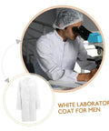 Mens Long Sleeve Lab Coat For Doctors And Medical Students Unisex Clinical Coat With Comfortable Fit Easy On Off Durable Medical Gear