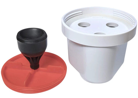 Radiological Water Pitcher Filter Replacement For Clean Drinking Water Removes Up To 99.99 Percent Of Contaminants shown with components