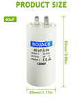 CBB60 40uF 450V AC Round Run Start Capacitor For Motors 50 60Hz Explosion Proof Condenser Heat Pump Pool Pump Air Conditioner