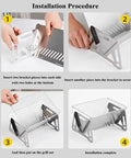 Installation steps for Portable Foldable BBQ Grill With Carry Bag For One To Two People On The Go Mini Charcoal Grill For Camping