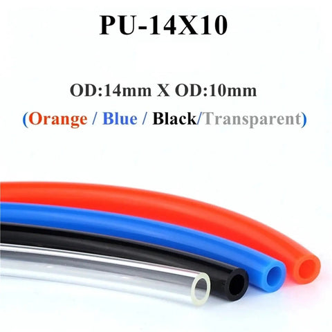 Workhorse Air Component Hose 4Mm 6Mm 8Mm Flexible Pneumatic Pipe Tubing Heavy Hitter Pro Level Gear For Air Compressor Builds Smooth Flow Orange One Meter Length Piece red blue black transparent tubing with sizes.
