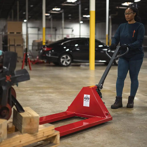 Real Deal Heavy Duty Manual Pallet Jack With Rock Solid Steel Build And Massive 5500 Lb Capacity Designed For No Sweat Hauling And Daily Warehouse Moving Jobs