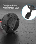 Beefy Weatherproof SAE Connector Power Cable Set 12AWG Extension Sidewall Port Flush Mount with waterproof cap